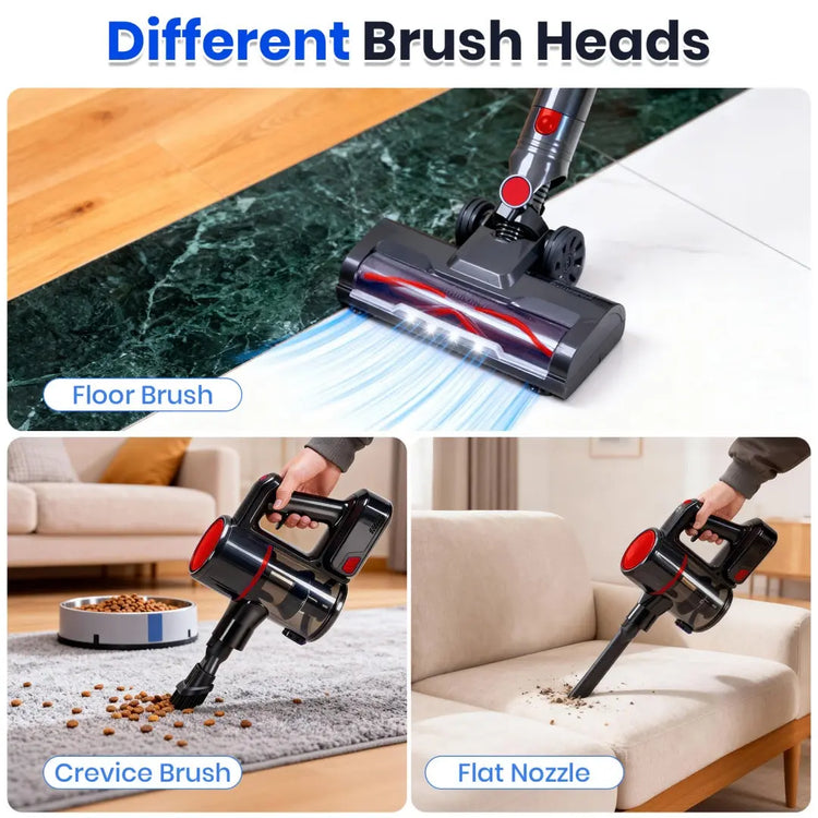 Cordless Vacuum Cleaner, Lightweight Stick Vacuum Household Anti-tangling And LED Light, Powerful Rechargeable Wireless Vacuum Cleaner AliExpress