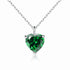 Simple Heart-shaped Zircon Pendant Necklace Versatile HASHTAG