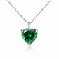 Simple Heart-shaped Zircon Pendant Necklace Versatile HASHTAG