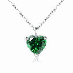Simple Heart-shaped Zircon Pendant Necklace Versatile HASHTAG