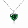 Simple Heart-shaped Zircon Pendant Necklace Versatile HASHTAG