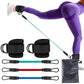 Ankle Strap Resistance Bands Hip Leg Strength Pull Rope Fitness Elastic Training Home Yoga Pilate Crossfit Workout Gym Equipment - HASHTAG