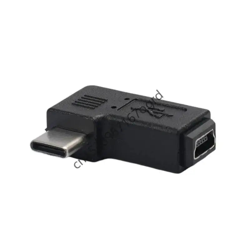 Mini USB to USB C Converter 90 Degree Type-C Male to Mini USB Female Adapter 634A - HASHTAG