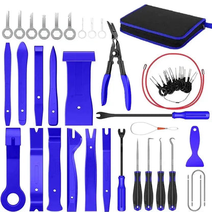 Car Interior Trim Removal Tool Kit, Auto Plastic Clips Puller Set for DIY Panel Disassembly - HASHTAG