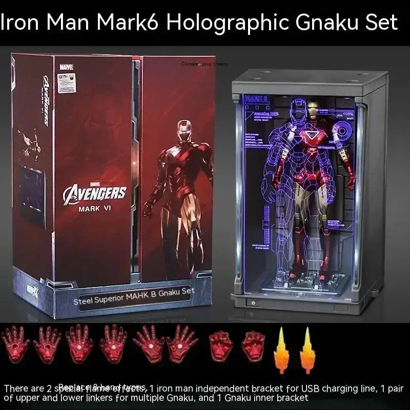 Marvel Iron Man Mk1-7 Mark Hall Action Figure Avengers Tony Of Armor Set Of 1-7 Stark Legends Original Zd Modeldoll Toys Gift - HASHTAG