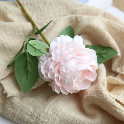 Artificial Silk Flower Single Short Branch Rose Liebe - Making Life Easier