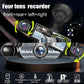 Four-lens Surveillance Dash Cam HD With Rearview Camera