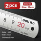 Deli Stainless Steel Ruler 15/20/30cm Metal Straight Ruler for Home School Precision Measuring Drawing Tool Supplies 1/2/5pcs - HASHTAG