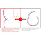 G23 Titanium Nose Rings Mixed Color Body Clips Hoop for Women Men Cartilage Piercing Jewelry Segment Lip Ear L Ring Hoop