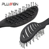 Styling Curly Hair Brush Salon Massager Comb Brush Detangling Drying Brush Anti Static Curved Vent Brush Scalp Massage Comb HASHTAG
