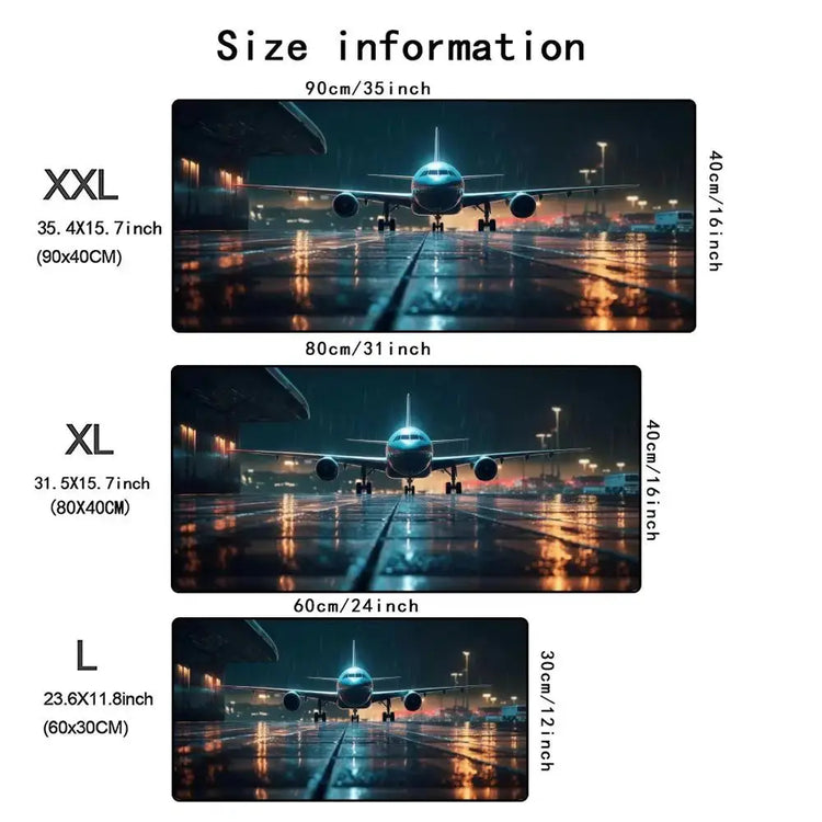 Fighter jet Mouse Pad Airplane Large Rubber Anti-slip Keyboard Table Mats Gaming Office Mousepads XXL Game Laptop Long Desk Mat - My Hashtag Shop