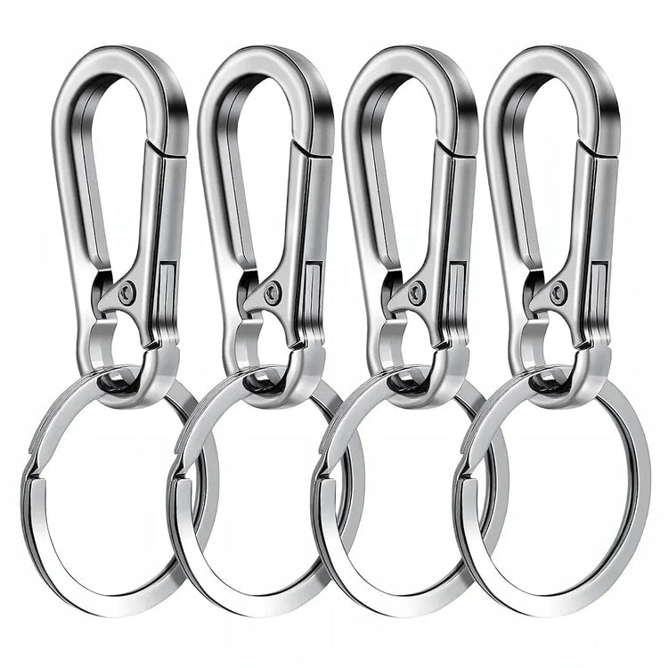 4Pcs Carabiner Clip Keychain Metal Carabiner Shape Key Ring Keyring Key Holder Clips Hook Holder Organizer for Car Keys Finder f - HASHTAG