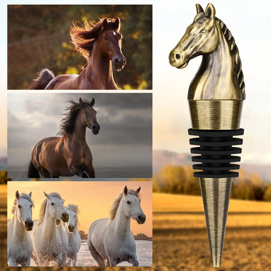 Luxury Horse Head Wine Bottle Stopper Animal-shaped Wine Stopper For Preserving Red Wine, A Kitchen Storage Gift, A Birthday Gift For Universal Wine Preservation Supplies. AliExpress