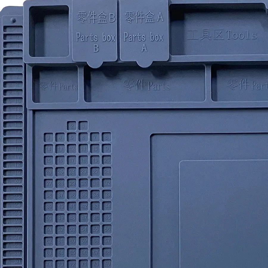 Silicone Soldering Mat Pad Desk Platform  for Welding Station Iron Phone PC  Repair Magnetic Heat Insulation No Lead S-160 - HASHTAG