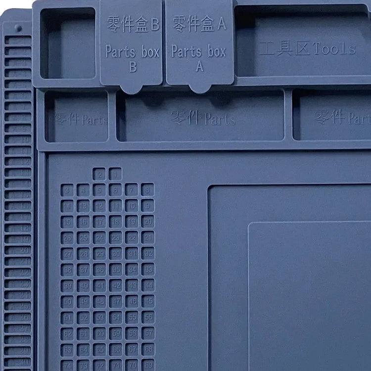 Silicone Soldering Mat Pad Desk Platform  for Welding Station Iron Phone PC  Repair Magnetic Heat Insulation No Lead S-160 - HASHTAG