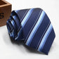 Classic Stripe Necktie Men Business Formal Wedding Tie 8Cm Blue Black Pink Red Neck Ties Fashion Shirt Dress Accessories