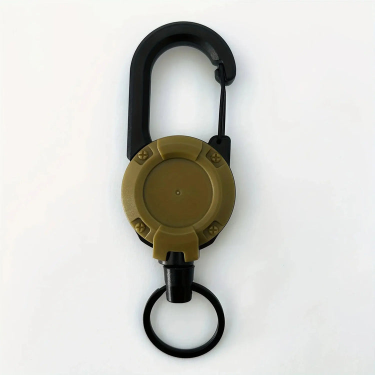 1/2/4pcs Extendable Retractable Holders Keychain Badge Reels Heavy Duty Clip With Carabiner Key Chain For Men Outdoor Bags - My Hashtag Shop