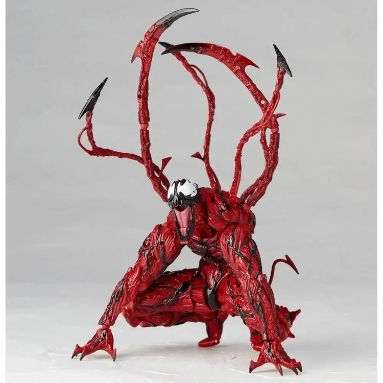 AMAZING YAMAGUCHI Carnage Venom KAIYODO Spider Man Legends Action Figure Joint Movable Change Face Statue Model Kid for Toy Gift - HASHTAG
