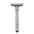Adjustable Safety Razor Safer Press to Open Blade Replacing System 1 Razor 1 Travel Case & 5 Blades Men&
