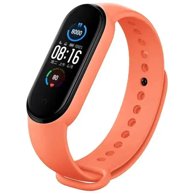 Watch Strap For Xiaomi Mi Band 7 6 5 4 3 Wristband Silicone Bracelet Wrist Straps MiBand 3/4 band5 band6 Smartwatch Accessories HASHTAG
