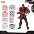 New ZD Toys Deadpool & Wolverine Model 7in 1/10 Action Figures Deadpool Model Marvel Superheroes Collection Ornaments Boys Gifts - HASHTAG