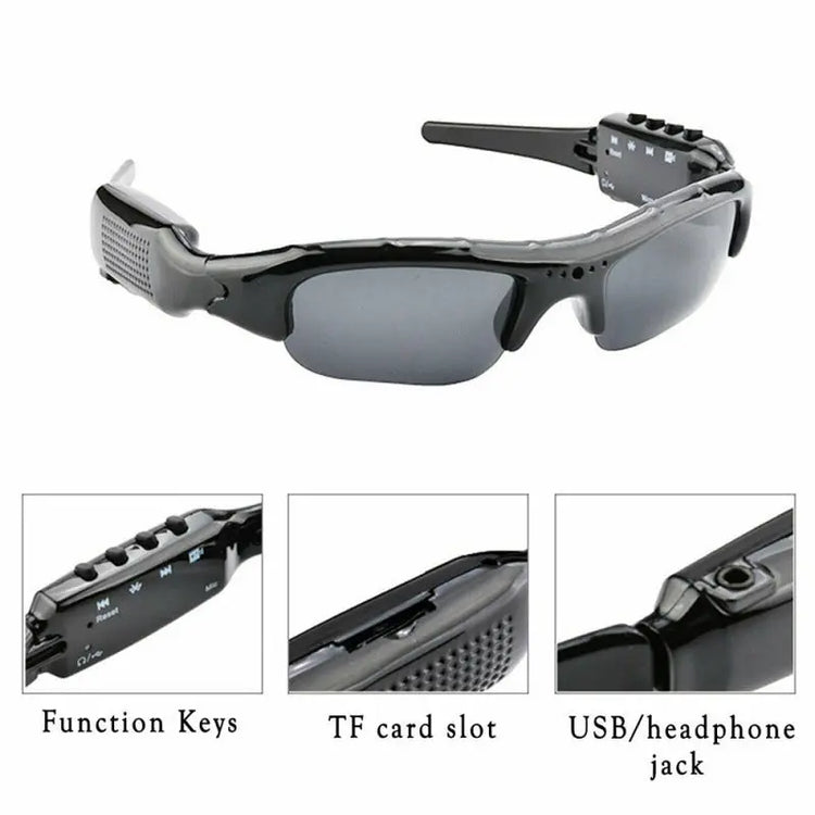 Occhiali da sole sportivi con lenti polarizzate e telecamera HD 1080P - My Hashtag Shop