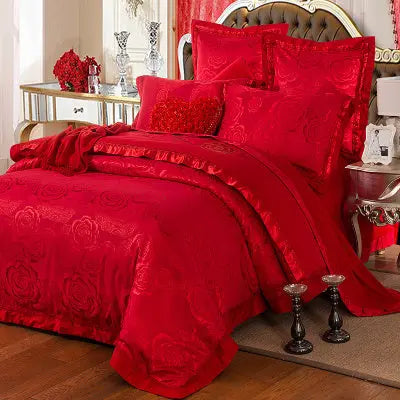 Bed Full Cotton Four-piece Linen and Duvet Cover Liebe - Making Life Easier