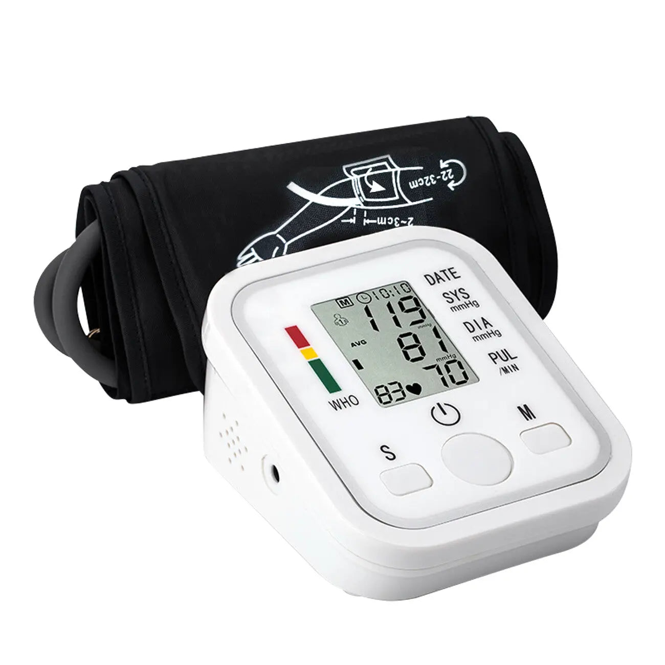 Automatic Upper Arm Blood Pressure Monitor Pulse Meter BP Machine Voice Talking AliExpress