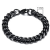 Vnox Mens Simple 3-11mm Stainless Steel Curb Cuban Link Chain Bracelets for Women Unisex Wrist Jewelry Gifts HASHTAG
