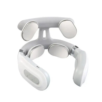 Intelligent Cervical Massager Pulse Multi-manipulation Neck Massager Charging Cervical Spine Four Heads - HASHTAG