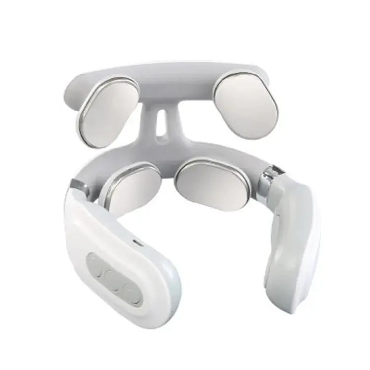 Intelligent Cervical Massager Pulse Multi-manipulation Neck Massager Charging Cervical Spine Four Heads - HASHTAG