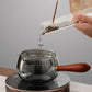 Semi-automatic Rotary Heat-resistant Glass Teapot Lazy Tea Making With Infuser And Wooden Handle Office Home Accessories Cucina Gadgets AliExpress
