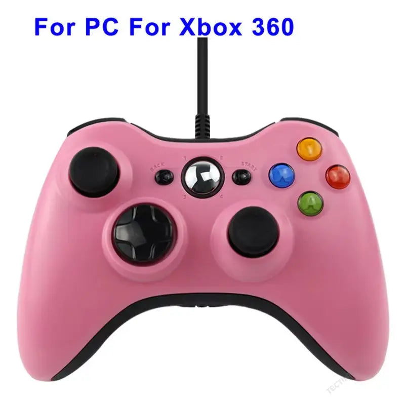 For Xbox 360 /360 Slim USB Wired Controller Console Gamepad Joypad for PC Joystick for 360 Console with Dual-Vibration Turbo