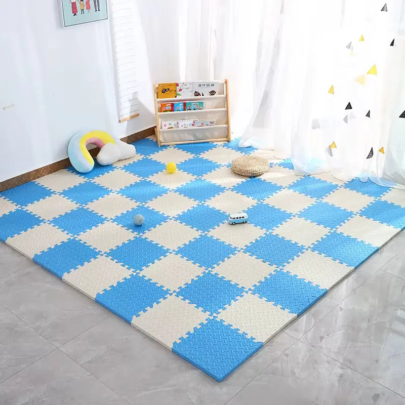 4~20Pcs Puzzle Fitness Mat, Eva Interlocking Foam Floor Tiles for Home Gym, Home Gym Equipment Mat, Non-Slip Floor Mat for Kids