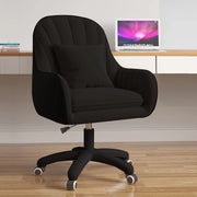 Elegant Velvet Home Office Chair - Adjustable Mid-Back Design, Swivel & Comfortable Upholstery for Task or Computer Desk HASHTAG