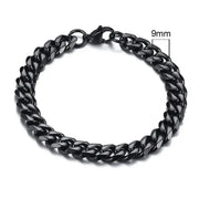Vnox Mens Simple 3-11mm Stainless Steel Curb Cuban Link Chain Bracelets for Women Unisex Wrist Jewelry Gifts HASHTAG