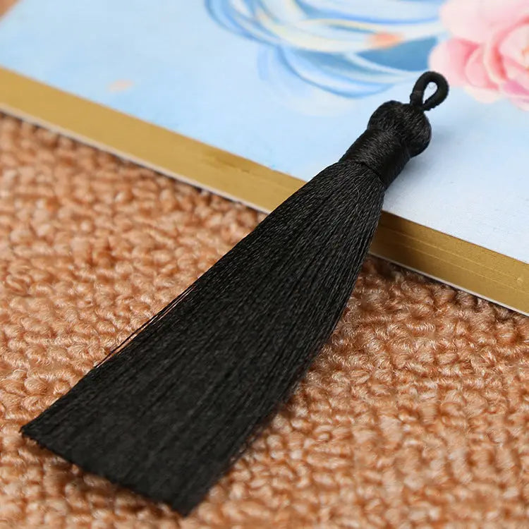 Bookmark Polyester Faux Ice Silk Coil Tassel Chinese Design - HASHTAG