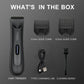 Electric Groin Hair Trimmer for Men,Body Groomer & Pubic Waterproof Hair Trimmer,Replaceable Ceramic Blade