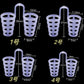 New Blue Silicone 4/8Pcs/Set Snoring Solution anti Snoring Devices Snore Nose Vents Nasal Dilators for Better Sleep Sleeping Aid