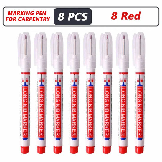 1-40PCS 20mm Deep Hole Long Nib Head Markers For Metal Perforating Pen Waterproof Bathroom Woodworking Decoration Multi-Purpose - My Hashtag Shop