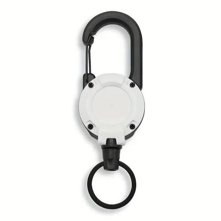 1/2/4pcs Extendable Retractable Holders Keychain Badge Reels Heavy Duty Clip With Carabiner Key Chain For Men Outdoor Bags - My Hashtag Shop