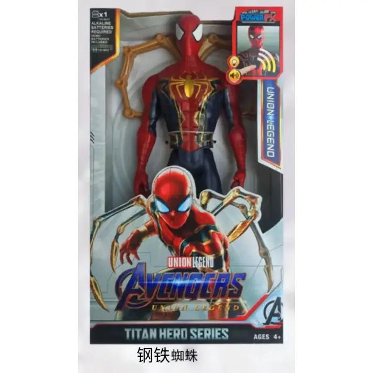 Marvel Avengers Action Figure SuperHero Spider-Man Iron Man Black Panther Captain America Groot Hulk Luminous Birthday Gifts toy - HASHTAG