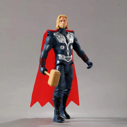 Avengers Anime Action Figure Spiderman Iron Man Captain America Marvel PVC Doll Boys Kids Toys Children Christmas Birthday Gifts - HASHTAG