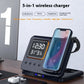 Wireless Chargers Stand 5 In1 LED Digital Alarm Clock Fast Charging - HASHTAG