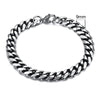 Vnox Mens Simple 3-11mm Stainless Steel Curb Cuban Link Chain Bracelets for Women Unisex Wrist Jewelry Gifts HASHTAG