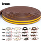 5m/10m Weather Stripping Door Seal Strip Diep Self-adhesive Draft Stopper Tape Window Insulation Noise Rubber Sealing Strip