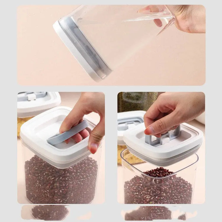 Transparent Stackable Kitchen Dry Goods Crisper - HASHTAG