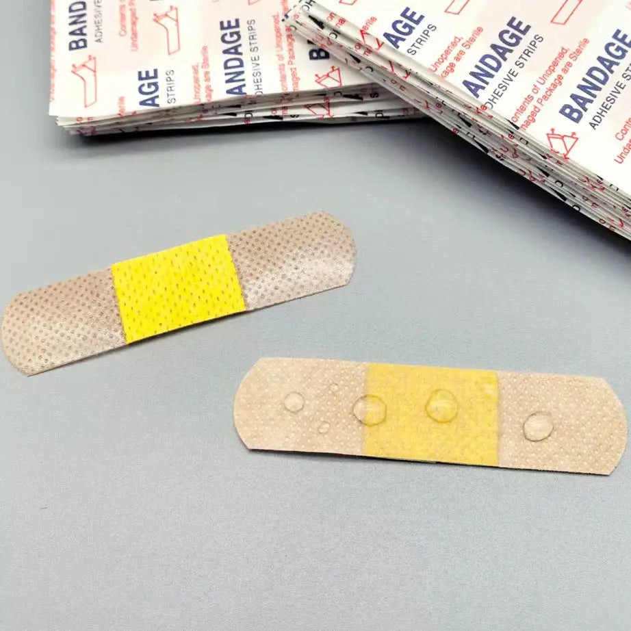 100Pcs Waterproof Breathable Cushion Adhesive Plaster Wound Hemostasis Sticker Band First Aid  Medical Gauze HASHTAG