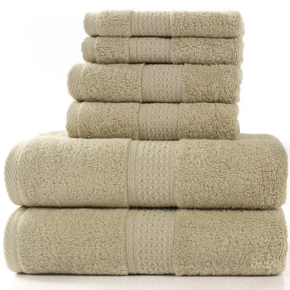 Pure cotton bath towels set of 6 Liebe - Making Life Easier