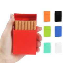 Portable Pocket Cigarette Box Silicone Cigarette Case Tobacco Holder Durable Cigarette Storage Container Men Smoking Accessories HASHTAG BAR TABACCHI